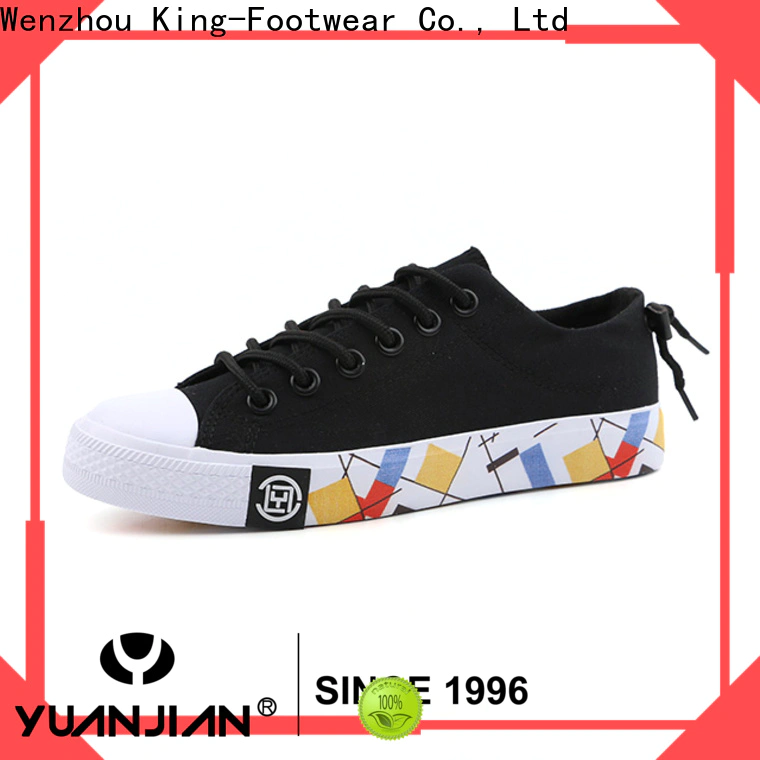 King-Footwear hot sell printed canvas shoes wholesale for travel