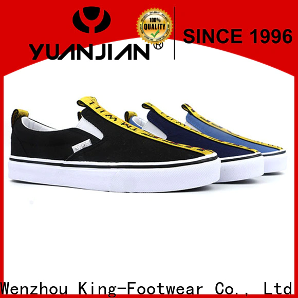King-Footwear durable mens casual canvas shoes manufacturer for travel
