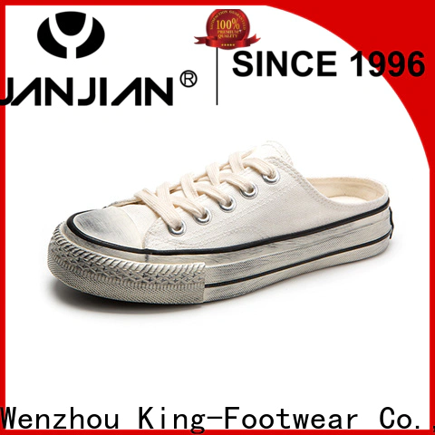 King-Footwear beautiful canvas slip on shoes wholesale for daily life