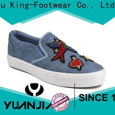 King-Footwear beautiful canvas slip on shoes promotion for daily life