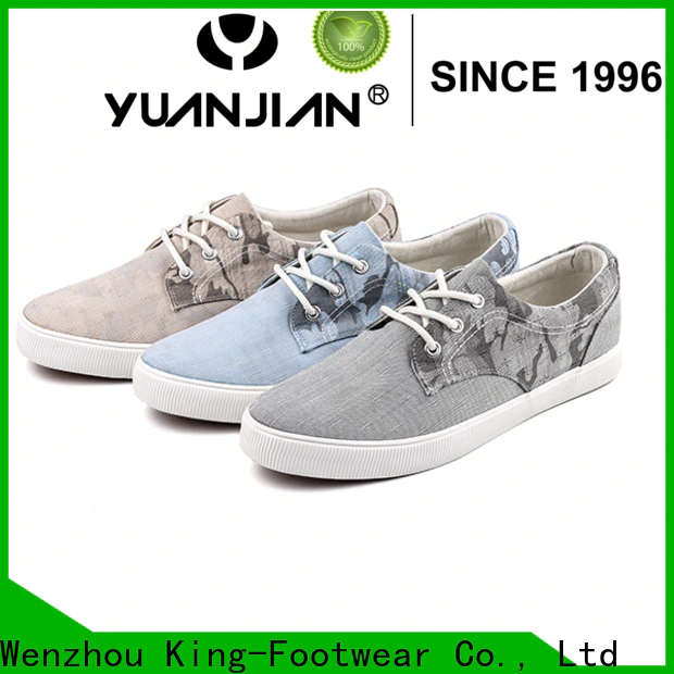 King-Footwear canvas lace up shoes for womens manufacturer for school