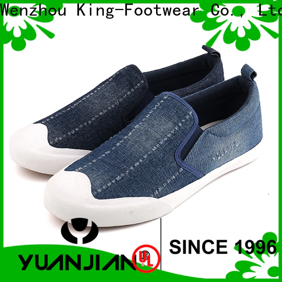 King-Footwear hot sell denim canvas shoes factory price for daily life