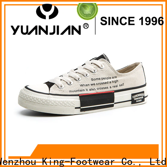 King-Footwear womens canvas trainers promotion for working