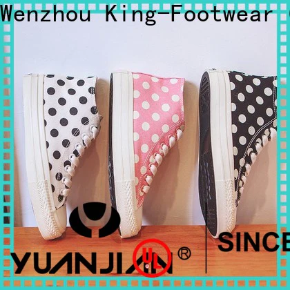 King-Footwear red canvas shoes manufacturer for daily life