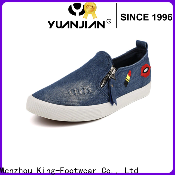 King-Footwear good quality printed canvas shoes wholesale for working