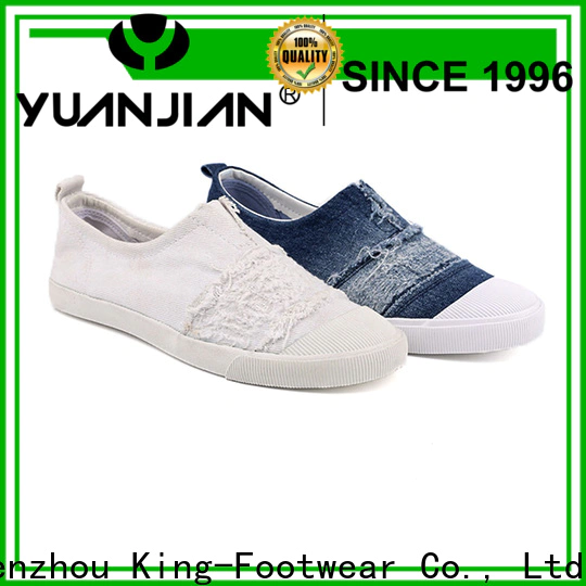 King-Footwear black canvas shoes wholesale for working
