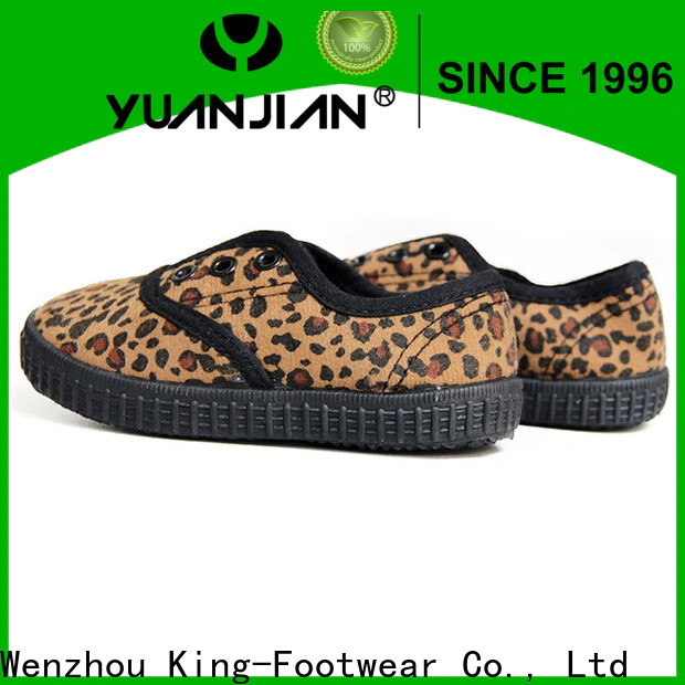 King-Footwear beautiful cheap canvas shoes promotion for school