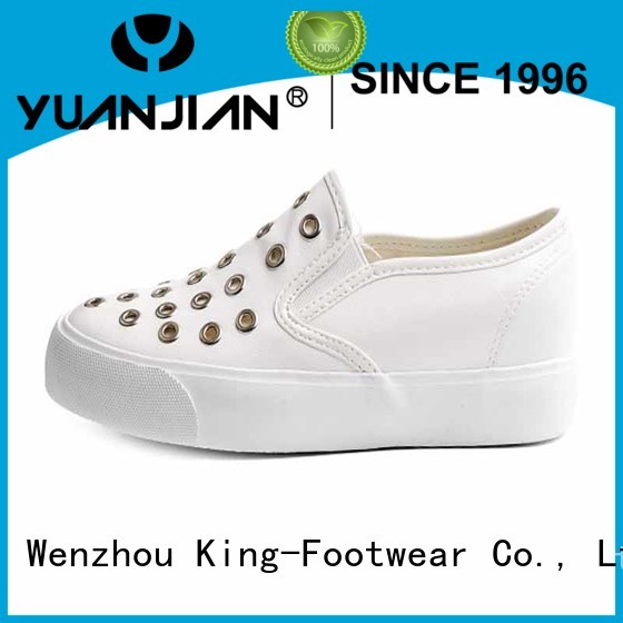 Ring PU leather girl's sneakers