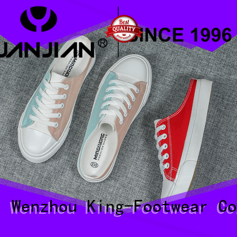 King-Footwear hot sell formal canvas shoes factory price for school