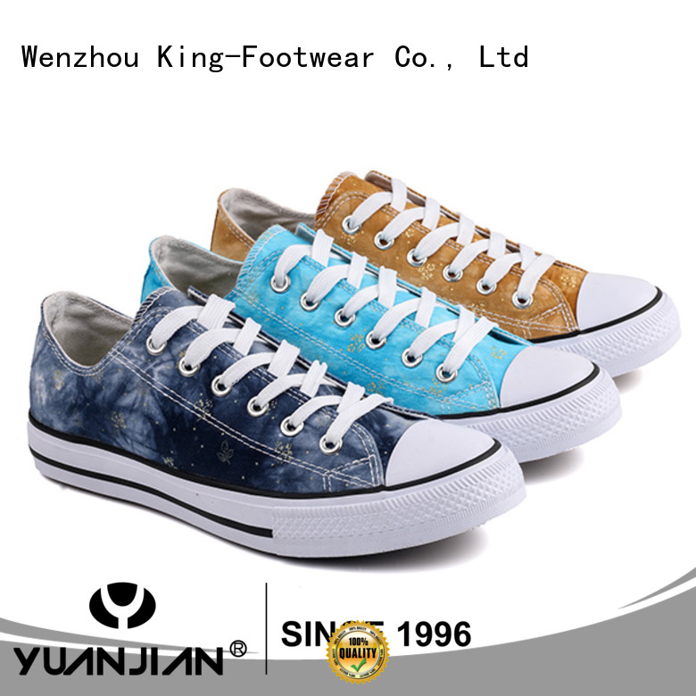 King-Footwear glitter canvas shoes promotion for travel