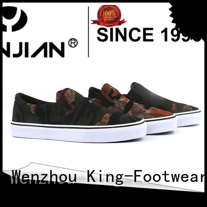 King-Footwear beautiful black canvas shoes manufacturer for school