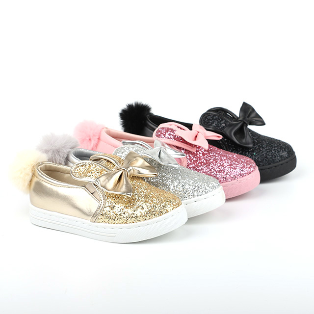 Glitter no lace child loafers