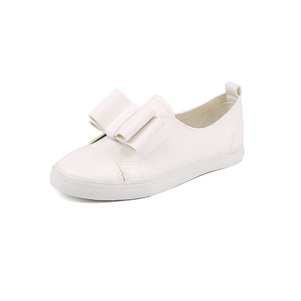 Imitation leather slip on woman's sneakers
