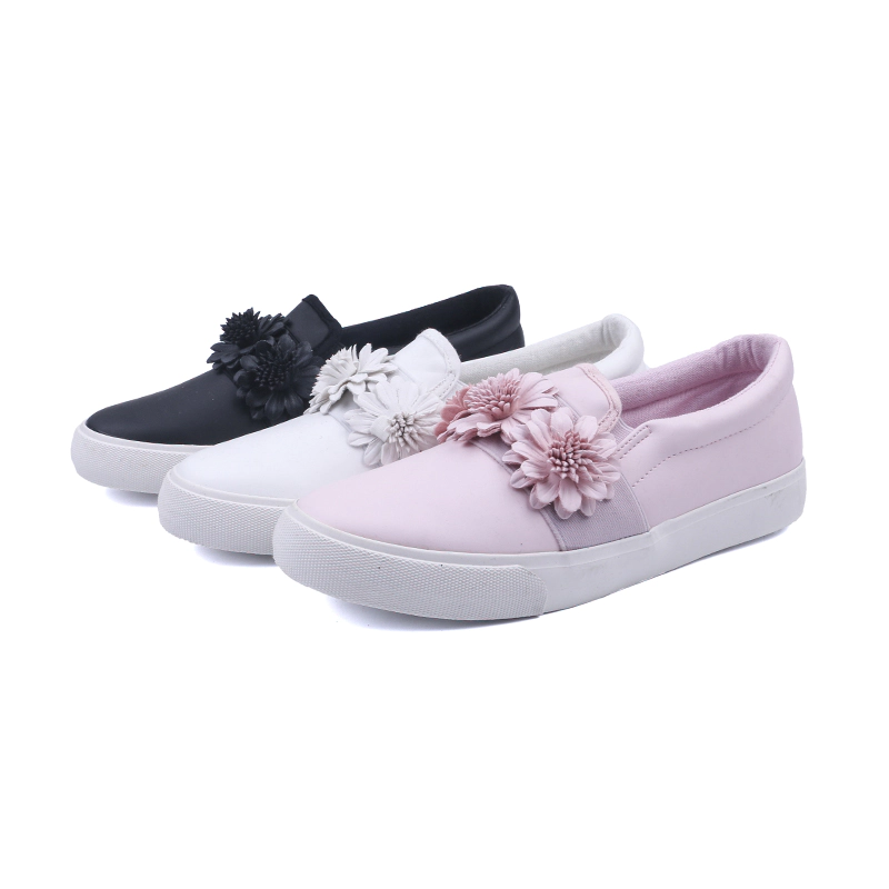 Athletic no lace girl's school shoes