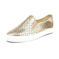 Laser hole low cut lady casual shoes