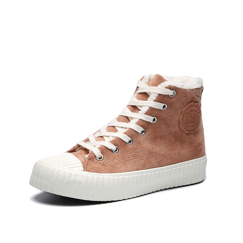 Imitation suede high top ladies cycling shoes
