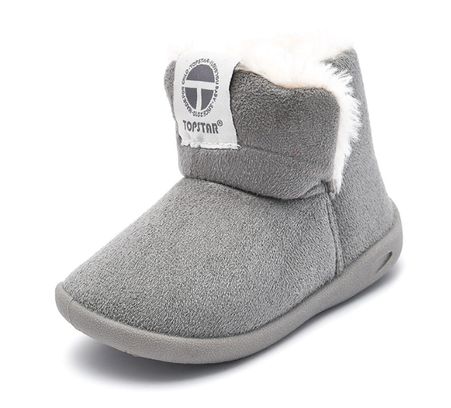 Imitation suede high top baby gym shoes