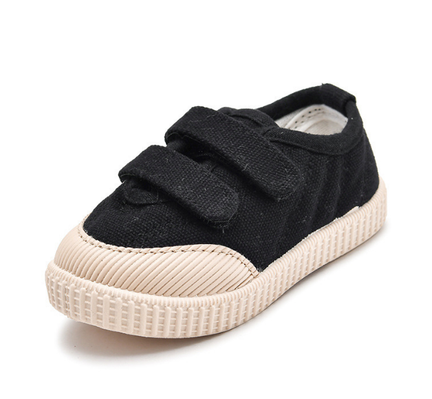 Canvas buckle strap baby gym shoes