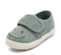 Linen buckle strap baby gym shoes