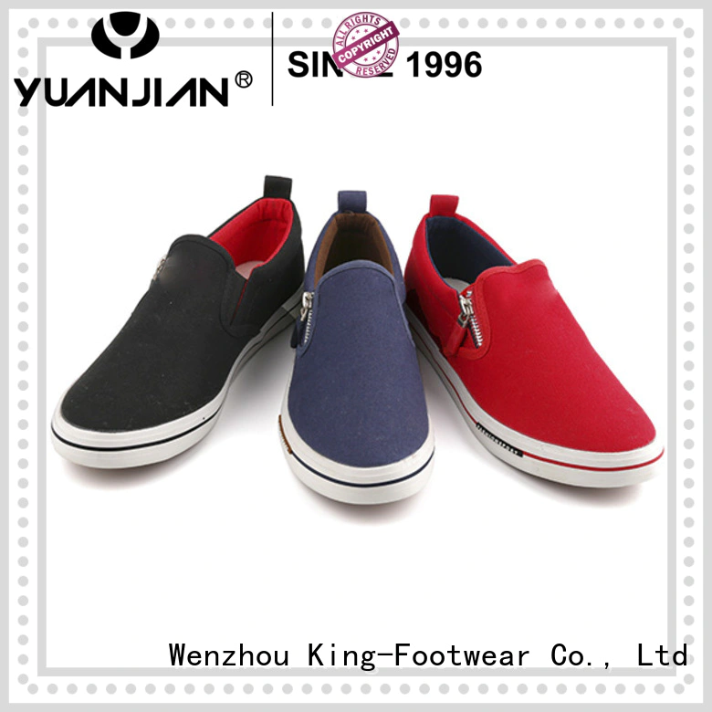 King-Footwear hot sell mens canvas shoes cheap promotion for daily life