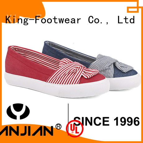 King-Footwear printed canvas shoes factory price for daily life