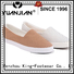 King-Footwear mens canvas slip on shoes factory price for travel