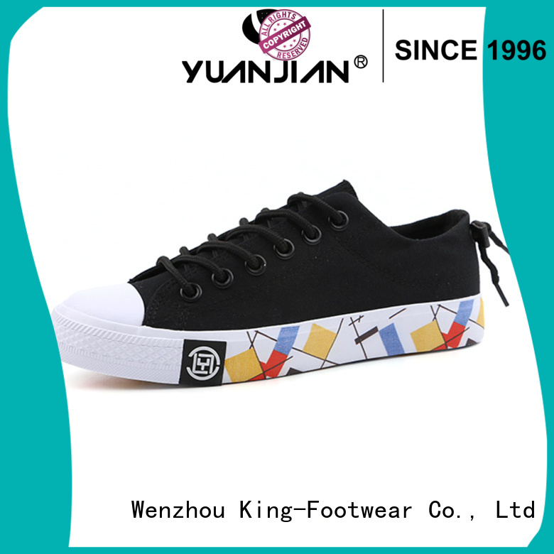 King-Footwear ladies canvas shoes promotion for school
