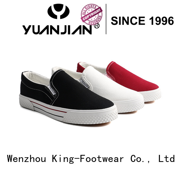 King-Footwear denim canvas shoes factory price for school