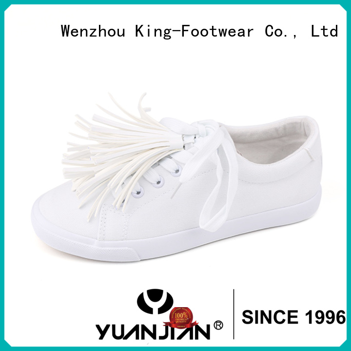 King-Footwear durable plain canvas shoes wholesale for working