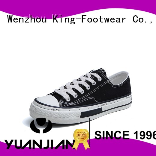 King-Footwear durable black canvas shoes mens wholesale for working