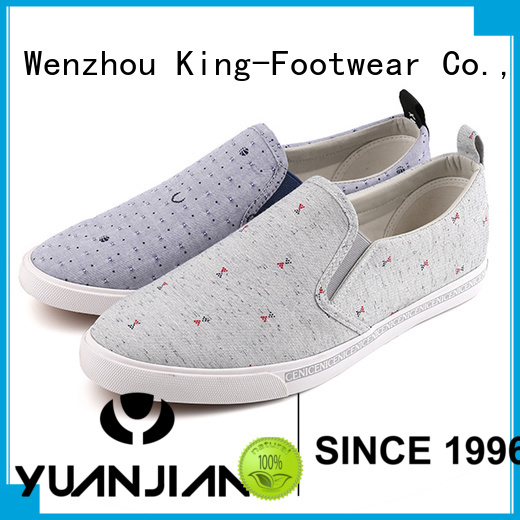 King-Footwear durable canvas boat shoes wholesale for school