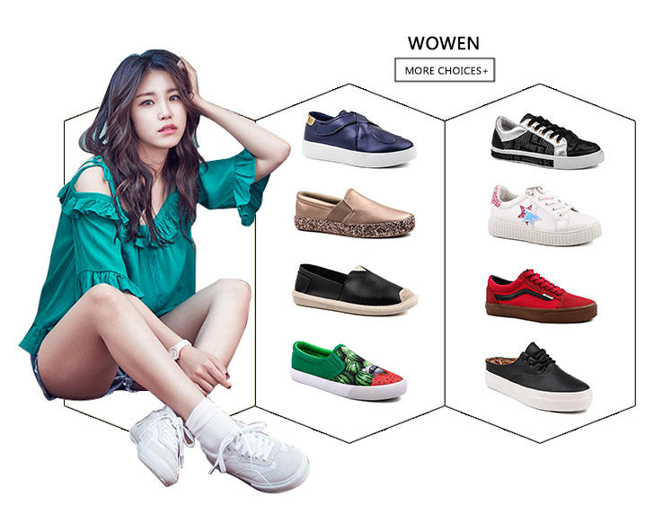 canvas sneakers womens manufacturer for school King-Footwear-2