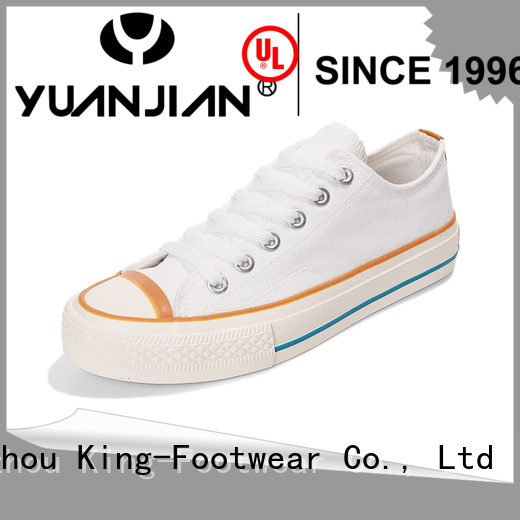 King-Footwear hot sell ladies canvas shoes promotion for travel