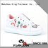 King-Footwear comfortable black canvas sneakers on sale for children