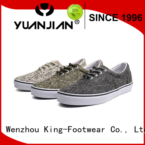 King-Footwear durable custom canvas shoes factory price for school