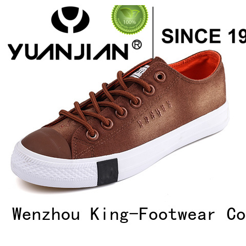 King-Footwear hot sell canvas lace up shoes for womens factory price for daily life