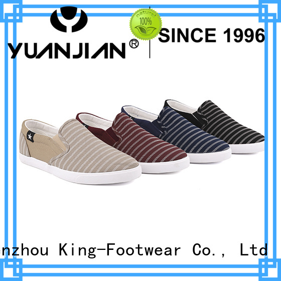 King-Footwear durable mens casual canvas shoes factory price for travel