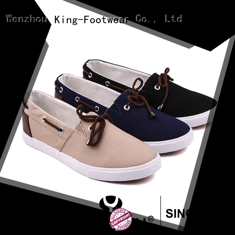 King-Footwear cheap canvas shoes factory price for working