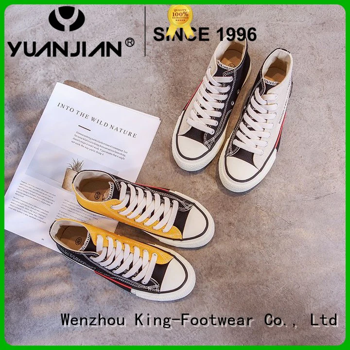 King-Footwear plain canvas shoes wholesale for working