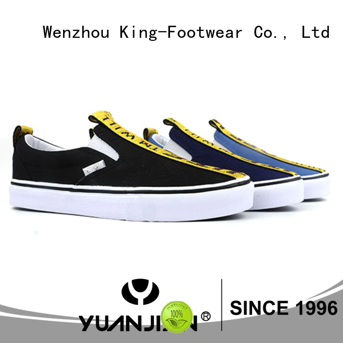 King-Footwear hot sell mens canvas slip on shoes manufacturer for daily life