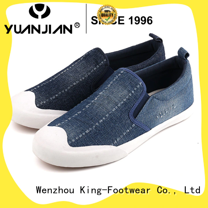 King-Footwear hot sell mens canvas sneakers manufacturer for travel