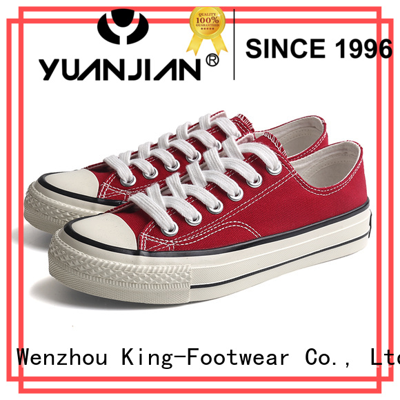 King-Footwear hot sell latest canvas shoes wholesale for school