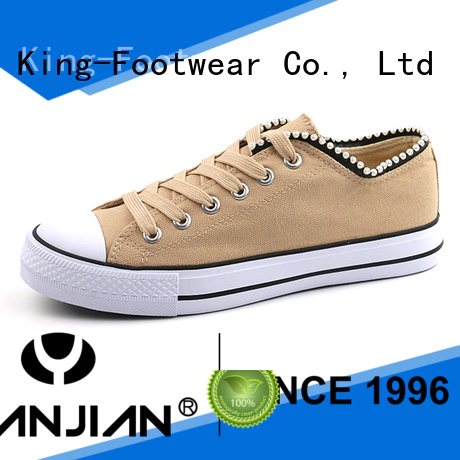 King-Footwear durable ladies canvas shoes promotion for working