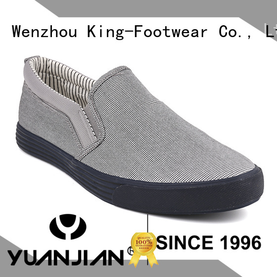 King-Footwear durable mens casual canvas shoes promotion for school
